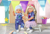Baby born deluxe jeanstuinbroek set 43 cm