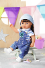 Baby born deluxe jeanstuinbroek set 43 cm