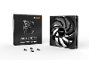 Bequiet pure wings 3 pc ventilator zwart b x h x d 140 x 25 x 140 mm