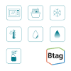 Brother p touch pt n10 labelmaker geschikt voor labels btag 12 mm