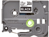 Brother tze 335 labeltape kunststof tapekleur zwart tekstkleur wit 12 mm 8 m