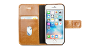 Bruine copenhagen book case voor de iphone 5 5s se
