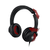 Cherry ja 2200 2 on ear headset gamen kabel 7 1 surround zwart microfoon uitschakelbaar mute volumeregeling vouwbaar