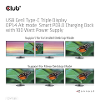 Club3d 4k chargingdock usb c usb c dockingstation geschikt voor merk dockingstation club 3d usb c power delivery