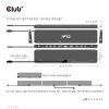 Club3d 4k chargingdock usb c usb c dockingstation geschikt voor merk dockingstation club 3d usb c power delivery