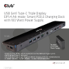 Club3d 4k chargingdock usb c usb c dockingstation geschikt voor merk dockingstation club 3d usb c power delivery