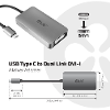 Club3d cac 1510 usb c dvi adapter 1x usb c stekker 1x dvi bus 24 5 polig aluminium
