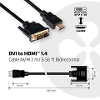 Club3d dvi hdmi adapterkabel dvi d 24 1 polige stekker hdmi a stekker 2 00 m zwart cac 1210 vlambestendig dvi kabel