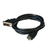 Club3d dvi hdmi adapterkabel dvi d 24 1 polige stekker hdmi a stekker 2 00 m zwart cac 1210 vlambestendig dvi kabel