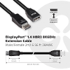 Displayport 1 4 hbr3 extension cable 8k60hz m f 2m