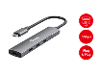 Equip 128963 usb c usb 3 2 gen 2 multiport hub 4 poorten zwart zilver