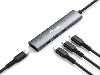 Equip 128963 usb c usb 3 2 gen 2 multiport hub 4 poorten zwart zilver