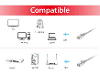 Equip 605507 rj45 netwerkkabel patchkabel cat 6 s ftp 0 50 m grijs vergulde steekcontacten 1 stuk s