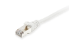 Equip 605515 rj45 netwerkkabel patchkabel cat 6 s ftp 7 50 m wit vergulde steekcontacten 1 stuk s