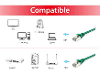 Equip 605547 rj45 netwerkkabel patchkabel cat 6 s ftp 0 50 m groen vergulde steekcontacten 1 stuk s