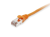 Equip 605575 rj45 netwerkkabel patchkabel cat 6 s ftp 7 50 m oranje vergulde steekcontacten 1 stuk s