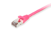 Equip 605581 rj45 netwerkkabel patchkabel cat 6 s ftp 2 00 m pink vergulde steekcontacten 1 stuk s