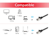 Equip 605590 rj45 netwerkkabel patchkabel cat 6 s ftp 1 00 m zwart vergulde steekcontacten 1 stuk s
