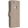 Gouden wallet tpu booklet voor de huawei p10 lite