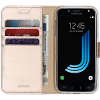 Gouden wallet tpu booklet voor de samsung galaxy j5 2017