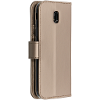 Gouden wallet tpu booklet voor de samsung galaxy j5 2017