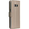 Gouden wallet tpu booklet voor de samsung galaxy s8 plus