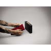 Hama 176003 luidspreker buidelzak leer kunstleer zwart rood audioapparatuurtas