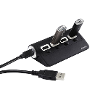 Hama 4 poorten usb 2 0 hub met status leds zwart