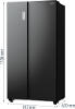 Hisense rs711n4afe amerikaanse koelkast