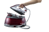 Hoover ironvision 2500w 2l keramische zoolplaat bordeaux rood transparant wit