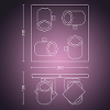 Hue plafondspot 50624 48 p7 argenta gu10 28 w rgbw