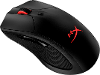 Hyperx pulsefire dart wireless gaming muis draadloos radiografisch kabelgebonden optisch zwart 6 toetsen 16000 dpi verlicht