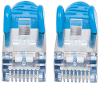 Intellinet 350747 rj45 netwerk aansluitkabel cat 6a s ftp 1 5 m blauw folie afscherming afscherming gevlochten halogeenvrij