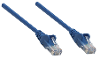 Intellinet 739832 rj45 netwerkkabel patchkabel cat 6 s ftp 0 25 m blauw folie afscherming afscherming gevlochten halogeenvrij 1 stuk s