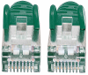 Intellinet 740906 rj45 netwerk aansluitkabel cat 6a s ftp 3 m groen folie afscherming afscherming gevlochten afgeschermd geschikt voor hdmi halogeenvrij