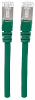 Intellinet 740906 rj45 netwerk aansluitkabel cat 6a s ftp 3 m groen folie afscherming afscherming gevlochten afgeschermd geschikt voor hdmi halogeenvrij