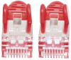 Intellinet 741231 rj45 netwerk aansluitkabel cat 6a s ftp 30 m rood folie afscherming afscherming gevlochten afgeschermd geschikt voor hdmi halogeenvrij