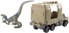 Jurassic world dinosaurus met helikopter bruin blauw