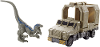 Jurassic world dinosaurus met helikopter bruin blauw
