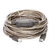 Kabel usb 2 0 manhattan 1x usb 2 0 stekker a 1x usb 2 0 stekker b 11 m transparant