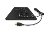 Keysonic ksk 5230 in us usb toetsenbord qwerty us engels windows zwart siliconemembraan waterdicht ipx7 gea ntegreerd touchpad muisknoppen