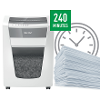 Leitz iq office pro p4 papierversnipperaar 15 vellen cross cut 4 x 40 mm p 4 30 l ook geschikt voor nietjes paperclips