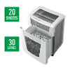 Leitz iq office pro p4 papierversnipperaar 15 vellen cross cut 4 x 40 mm p 4 30 l ook geschikt voor nietjes paperclips