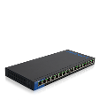 Linksys lgs116p netwerk switch 16 poorten 1 gbit s poe functie