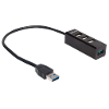 Manhattan 163828 4 poorten usb 3 0 usb 2 0 combi hub zwart