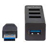 Manhattan 163828 4 poorten usb 3 0 usb 2 0 combi hub zwart