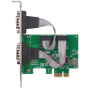 Manhattan 2 poorten seria le interfacekaart serieel 9 pol pcie