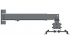 Manhattan beamer wandbeugel kantelbaar en zwenkbaar afstand vloer plafond max 43 cm afstand tot de muur max 56 cm zwart