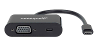 Manhattan usb 2 0 adapter 1x usb c stekker 1x usb c bus power delivery vga bus 153430 20 cm stekker past op beide manieren met laadbus