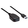 Manhattan usb 3 0 verlengkabel 1x usb 3 0 stekker a 1x usb 3 0 bus a 5 m zwart